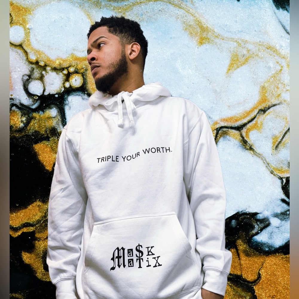 “TRIPLE YOUR WORTH” PURE HOODIE.